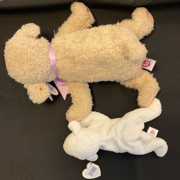 Ty Lovie & Fleece lamb pair for Easter - Picture 3 of 9